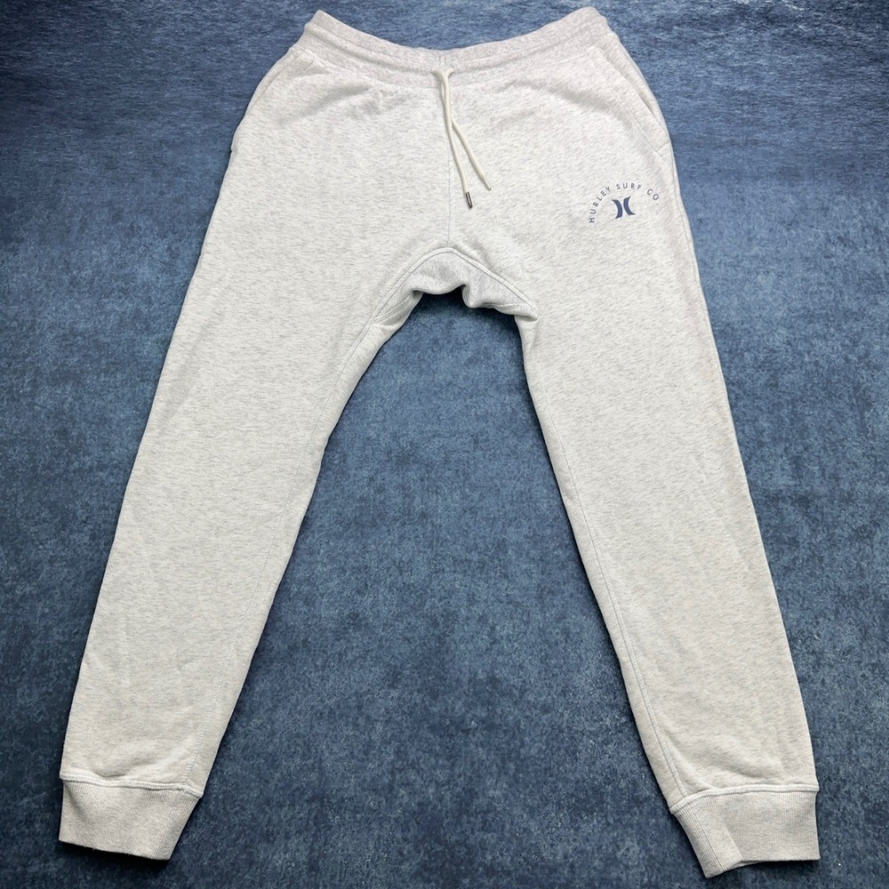 Hurley Coastal Dunes Fleece Jogger Mens Medium Light Grey HMS22-04112 Sweatpants